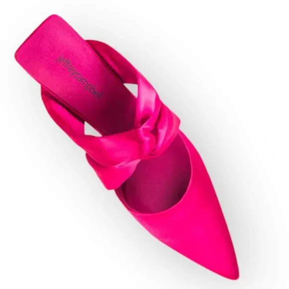 JEFFREY CAMPBELL Tied Up NWOB Satin Heel - size 7 - Picture 6 of 9